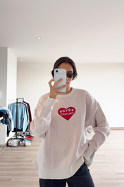 STRAWBERRY KNIT SWEATER