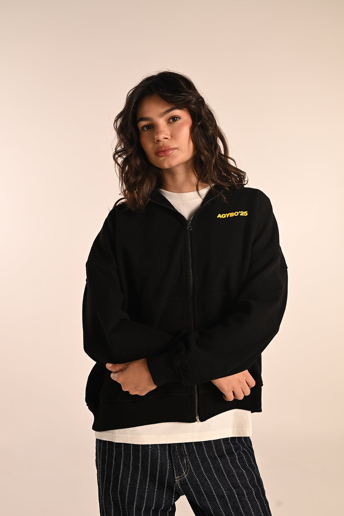 READY SET LOVE ZIP HOODIE