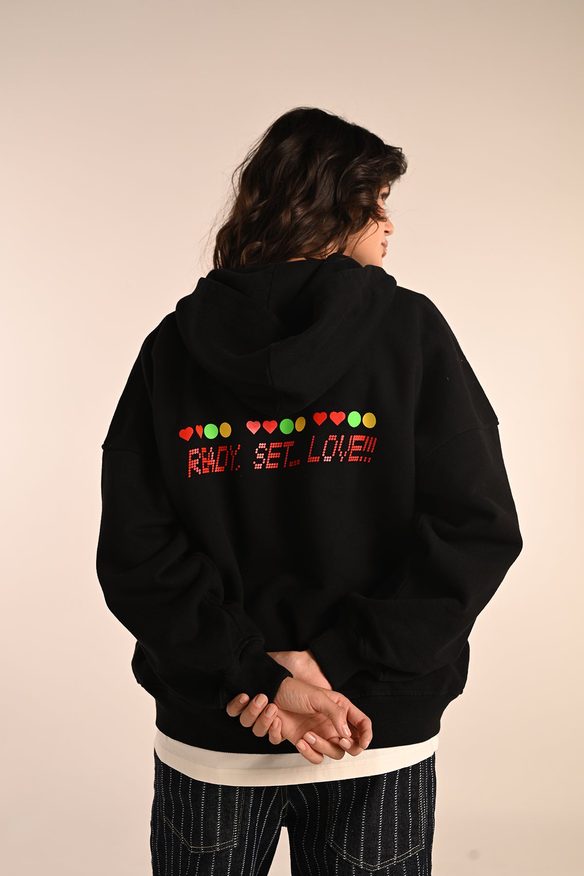 READY SET LOVE ZIP HOODIE