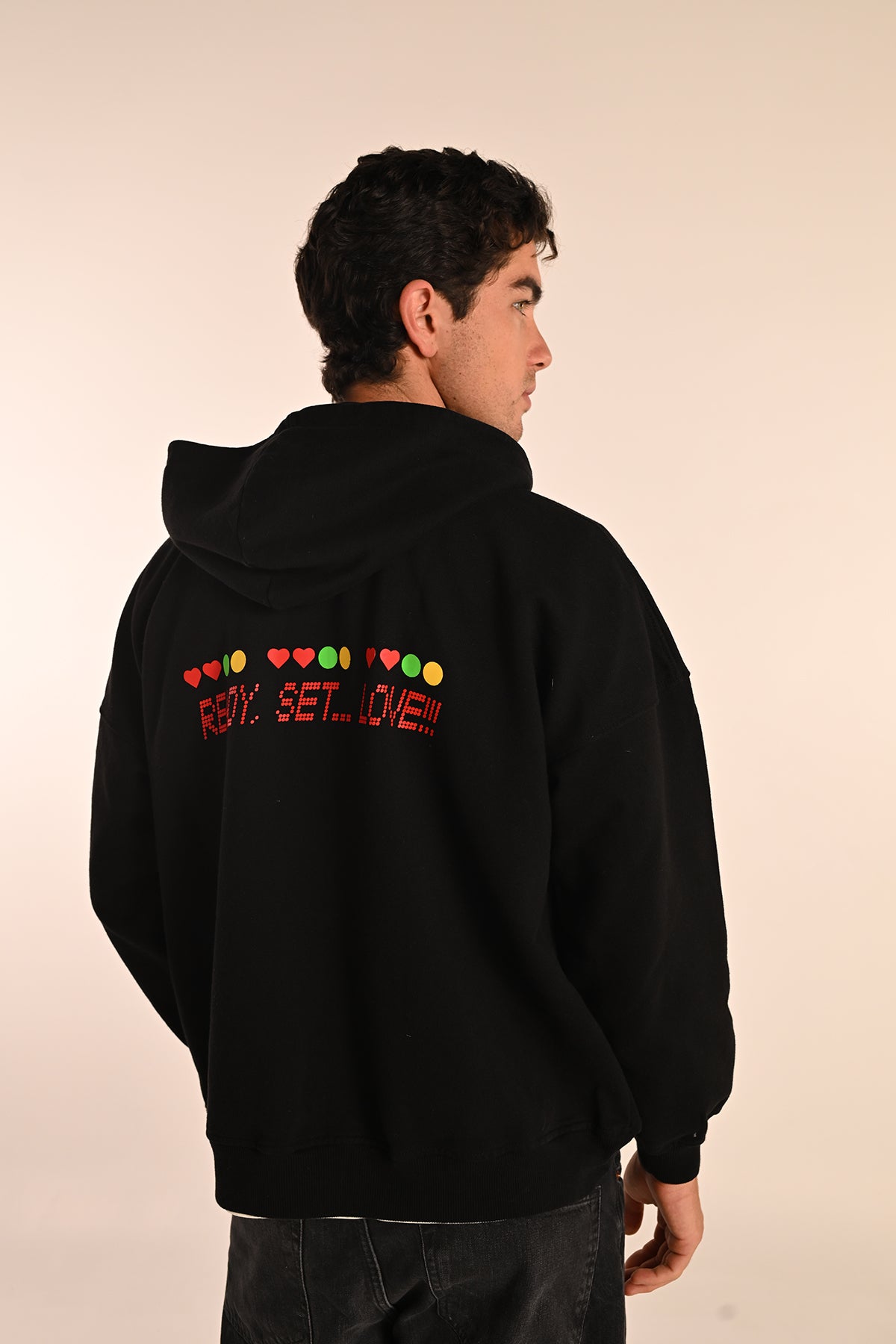 READY SET LOVE ZIP HOODIE