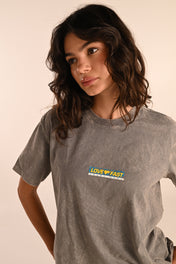 LOVE FAST ACID WASH T-SHIRT