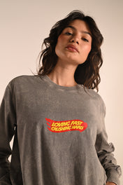 DRIFT CLUB ACID WASH LONG-SLEEVE