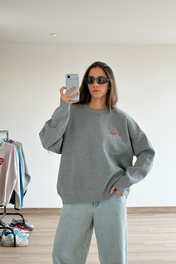 LOGO <3 SWEATER DARK GREY