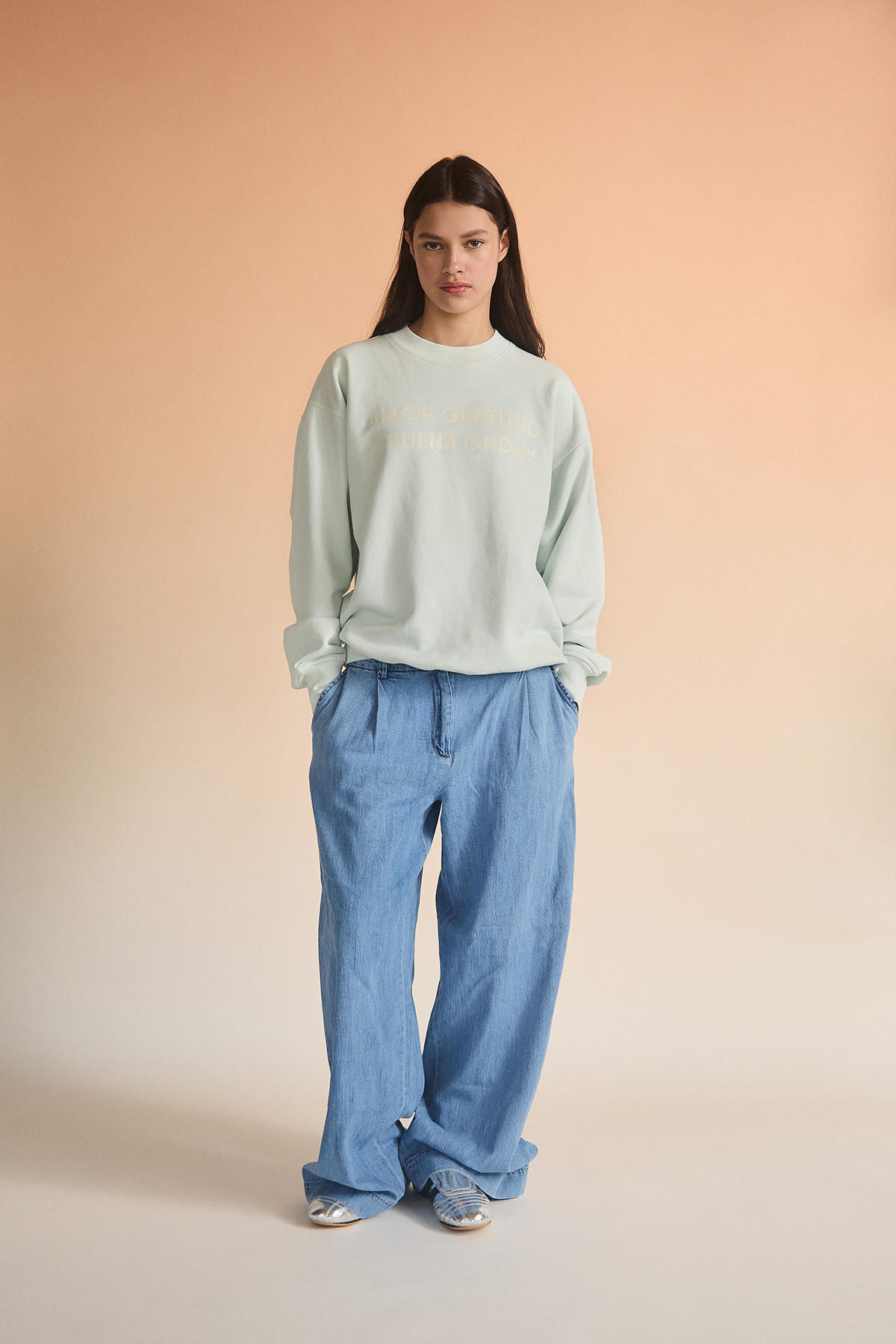 SIGNATURE LOGO CREWNECK BABY BLUE