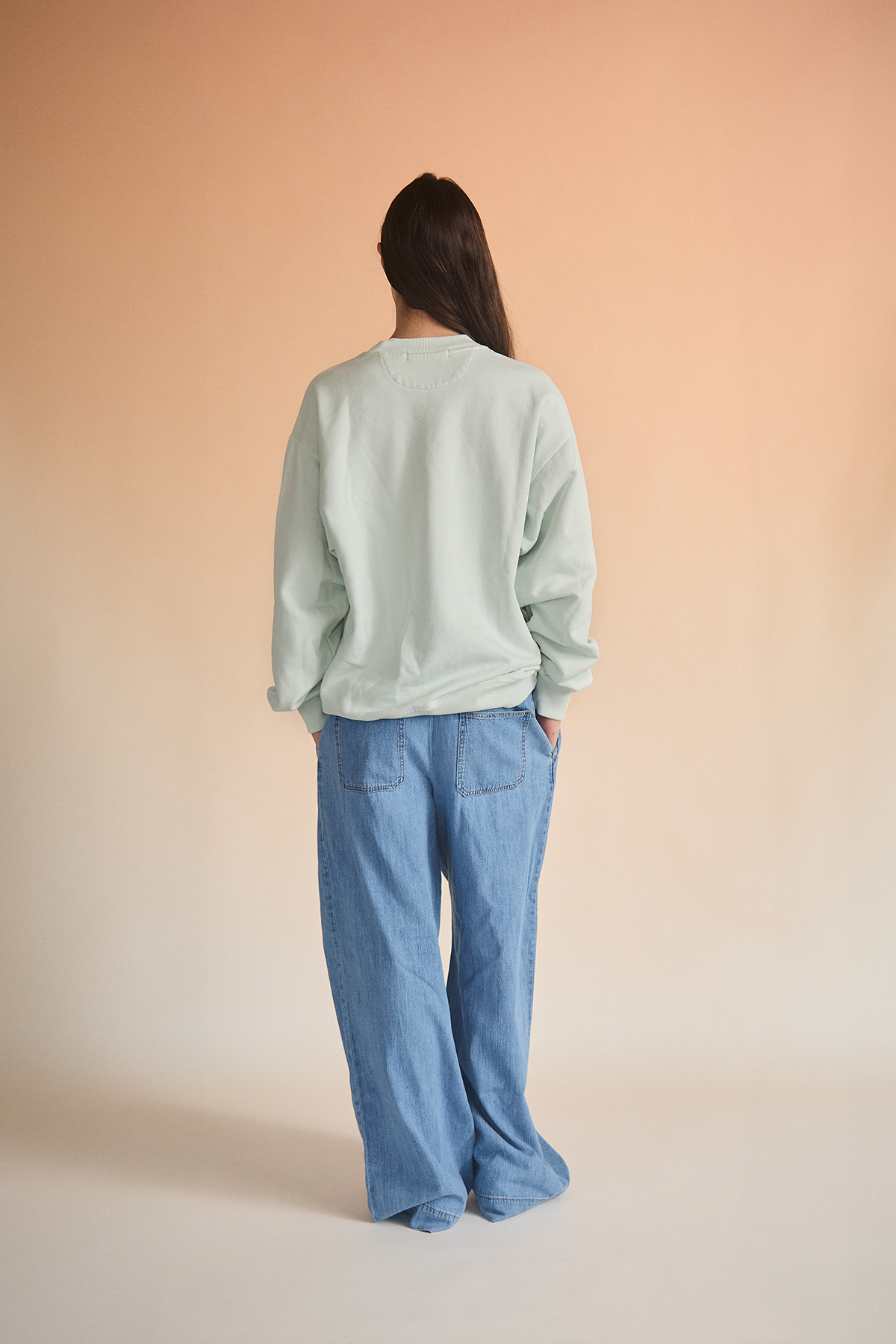 SIGNATURE LOGO CREWNECK BABY BLUE