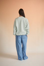 SIGNATURE LOGO CREWNECK BABY BLUE