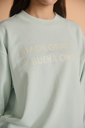 SIGNATURE LOGO CREWNECK BABY BLUE