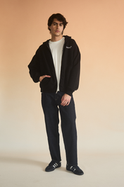 ZIP-UP HOODIE BLACK
