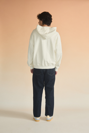 ZIP-UP HOODIE IVORY