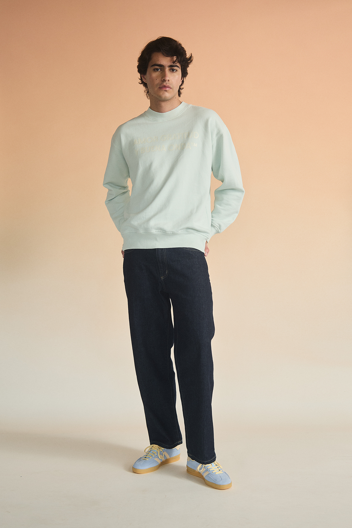 SIGNATURE LOGO CREWNECK BABY BLUE