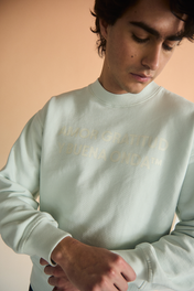 SIGNATURE LOGO CREWNECK BABY BLUE