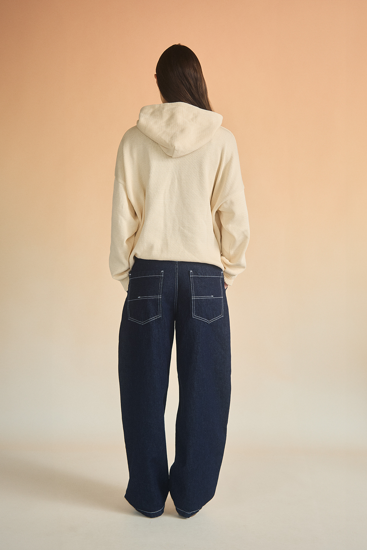 LOGO KNIT HOODIE