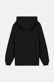 LACE LOGO HOODIE BLACK