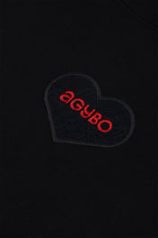 LACE LOGO HOODIE BLACK