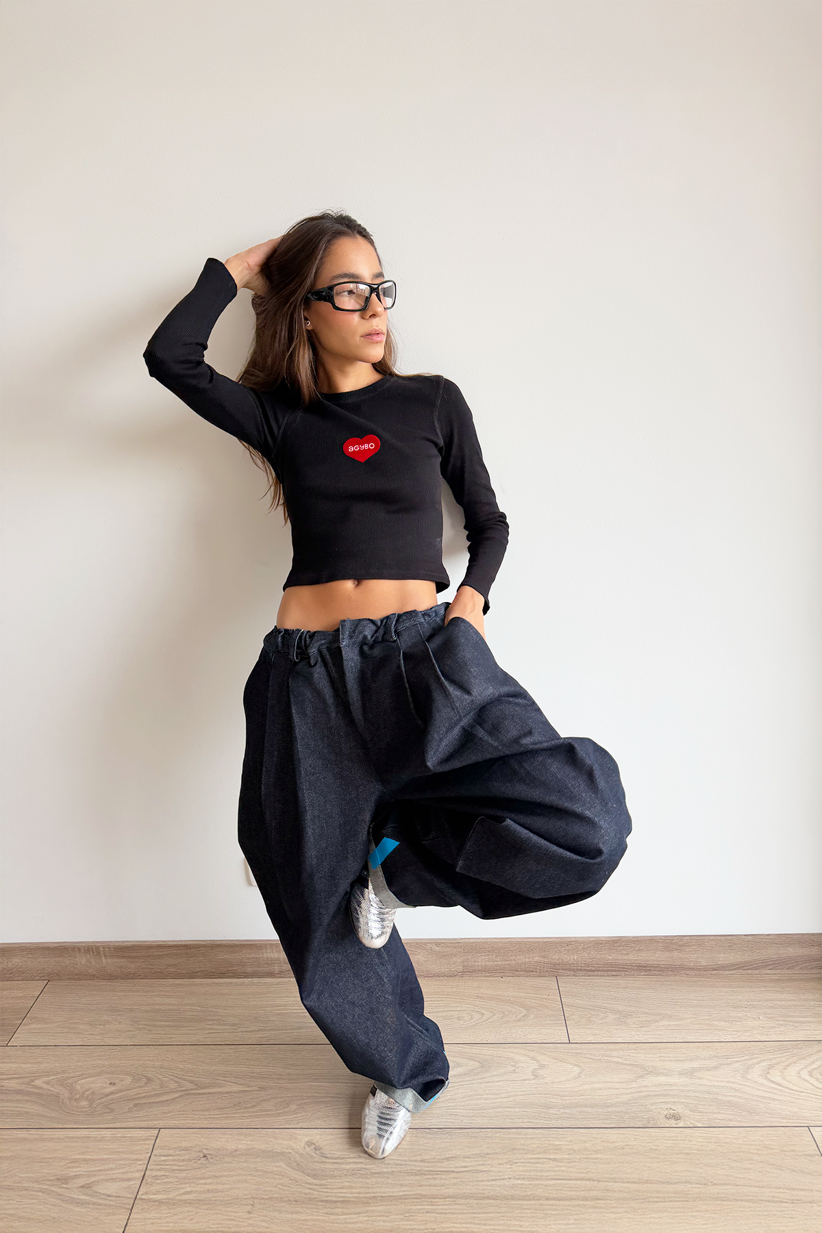 ICONIC LONG SLEEVE BLACK TANK TOP