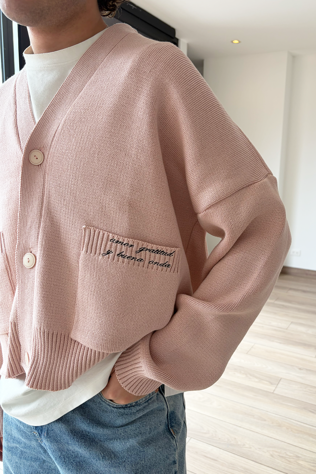 SIGNATURE CARDIGAN PALO ROSA