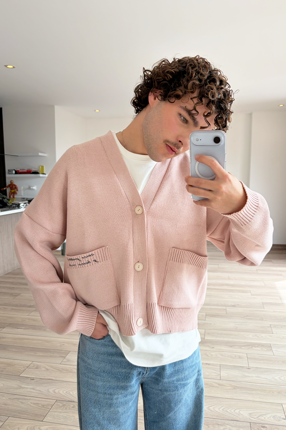 SIGNATURE CARDIGAN PALO ROSA