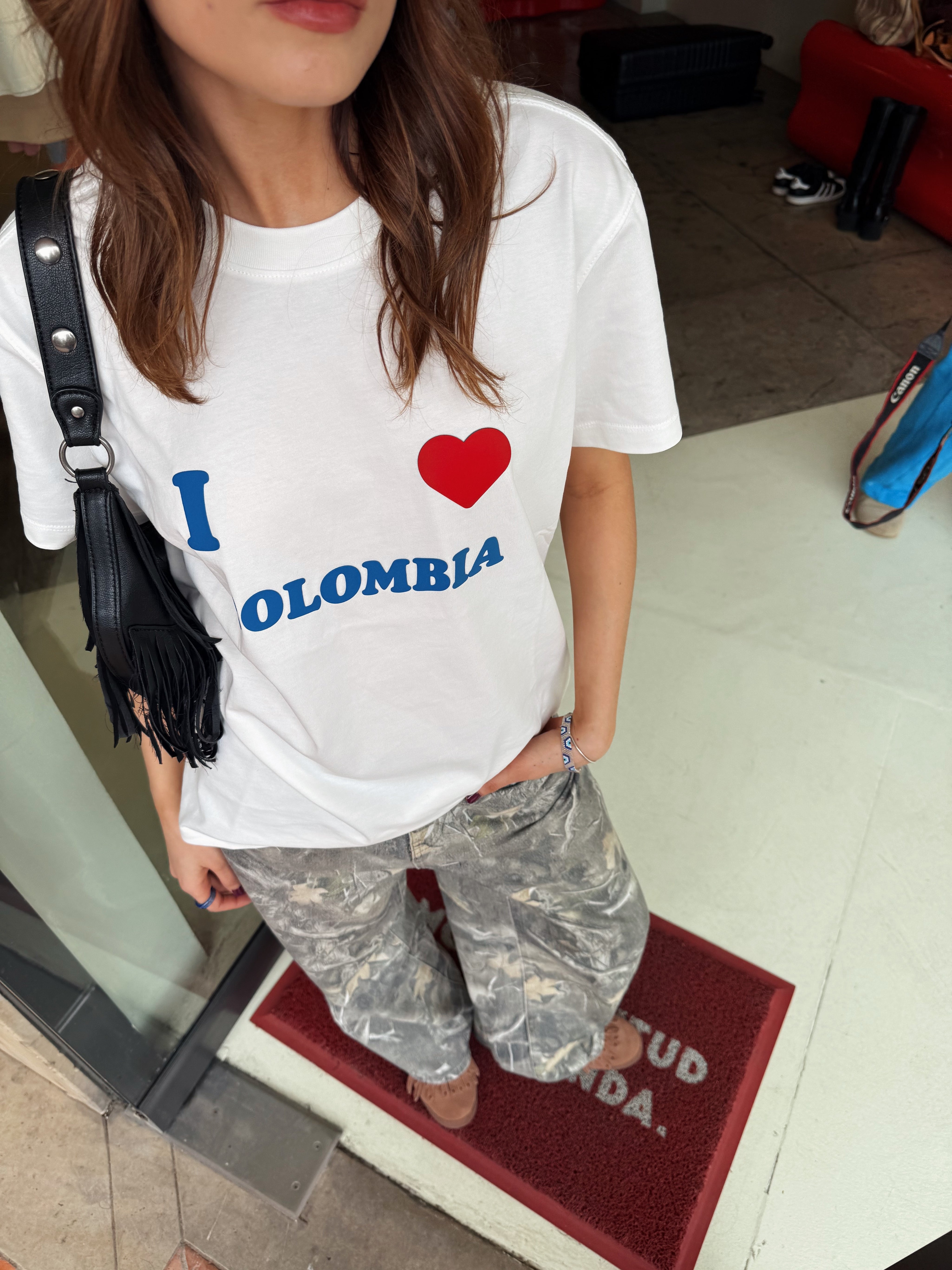 I <3 COLOMBIA T SHIRT IVORY