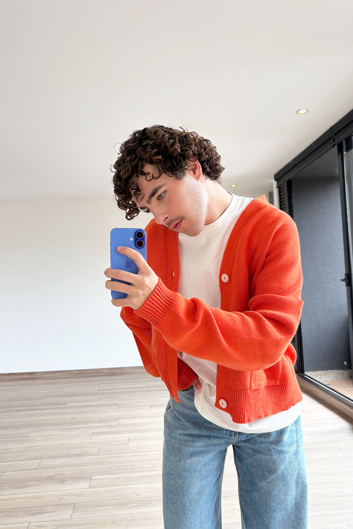 SIGNATURE CARDIGAN ORANGE