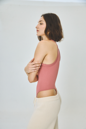 SMILEY RIB BODYSUIT PALO ROSA