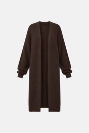 Travel Maxi Cardigan Brown