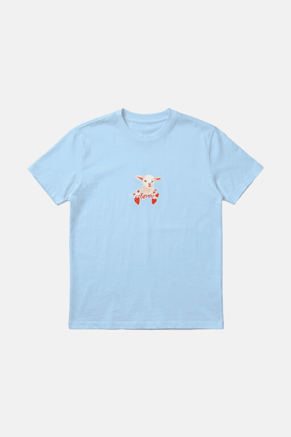 FLUFFY T-SHIRT BABY BLUE