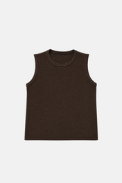 Travel Knit Tank Brown