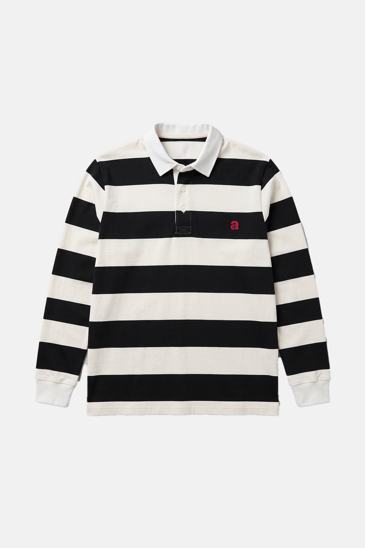 Love Stars striped polo shirt