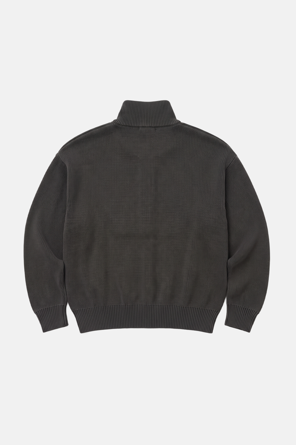 Funnel Neck Zip-Up Grey