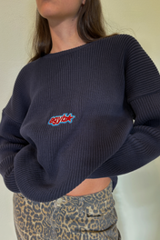 Starry Rib Sweater Navy