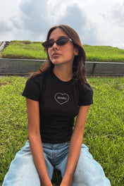 SPARKLE T-SHIRT BLACK