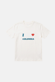 I <3 COLOMBIA T SHIRT WHITE