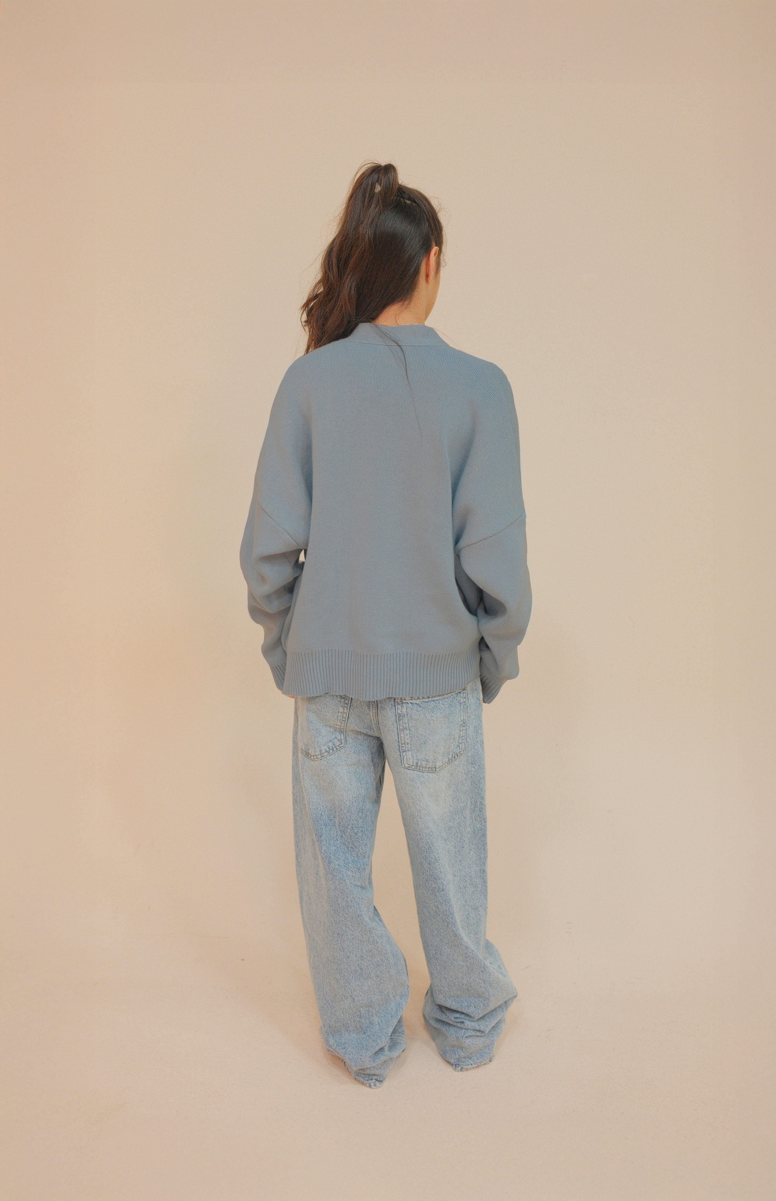 SIGNATURE CARDIGAN BABY BLUE
