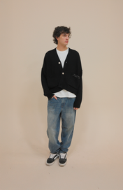 SIGNATURE CARDIGAN BLACK