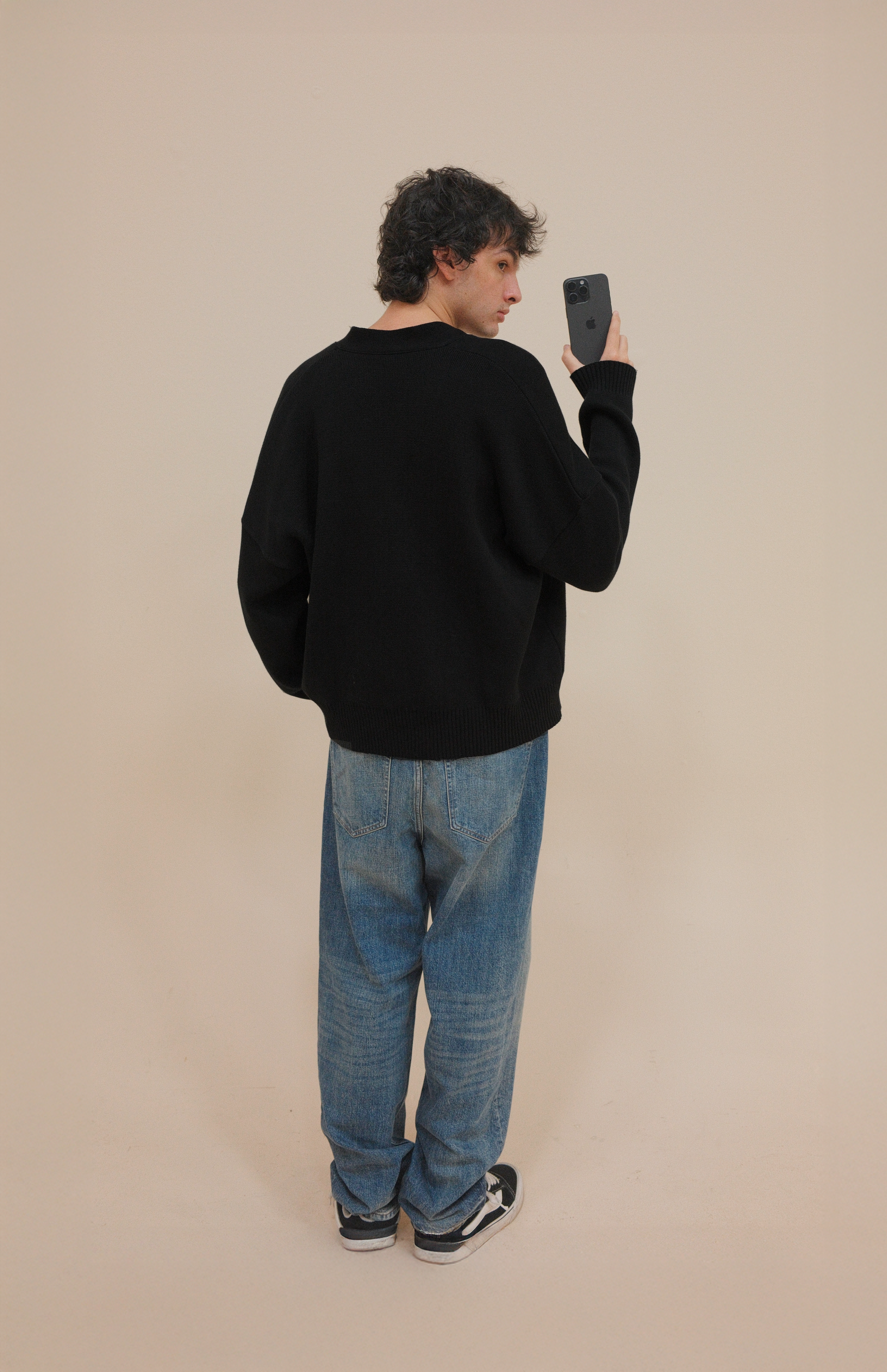 SIGNATURE CARDIGAN BLACK