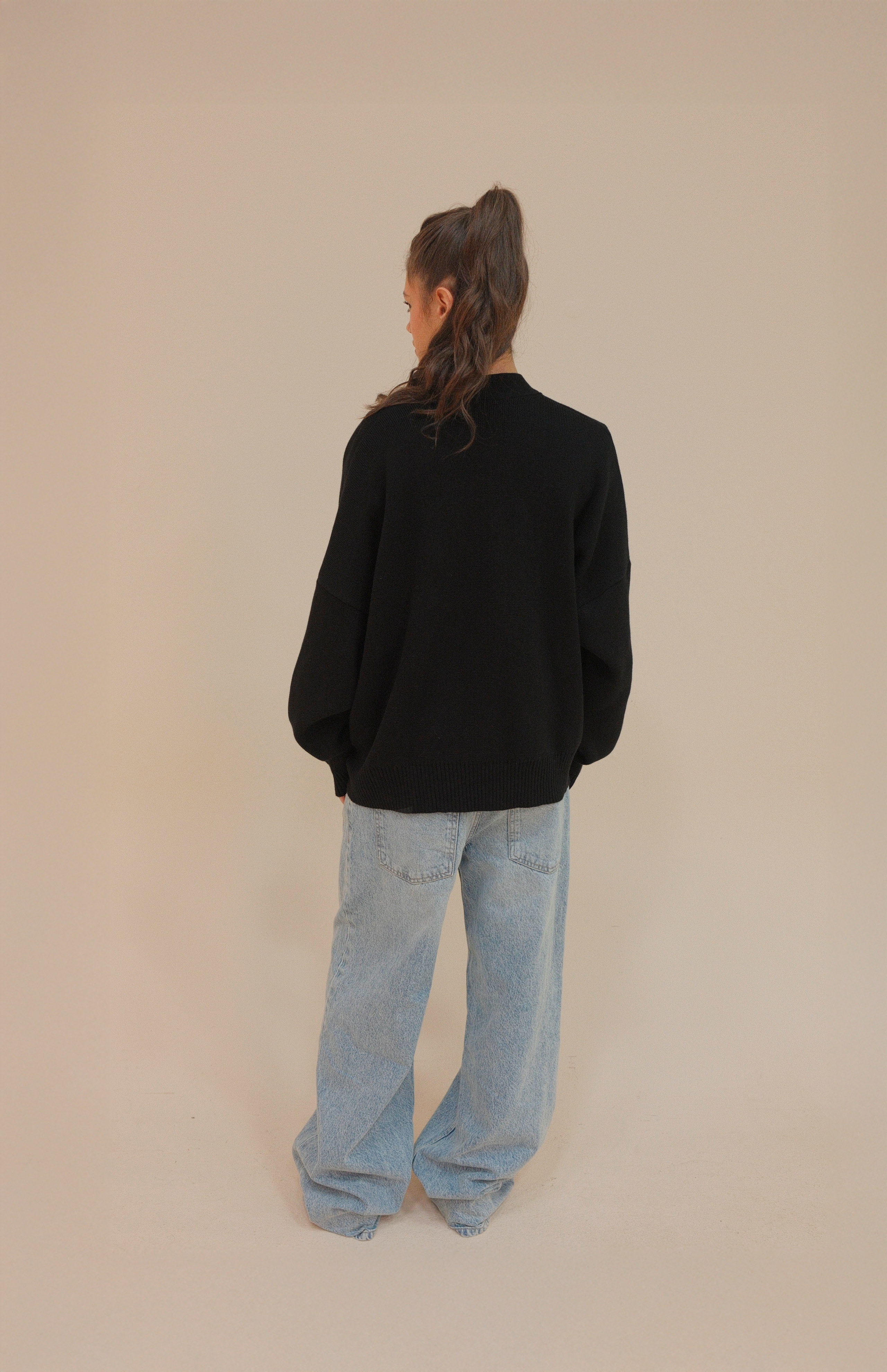 SIGNATURE CARDIGAN BLACK