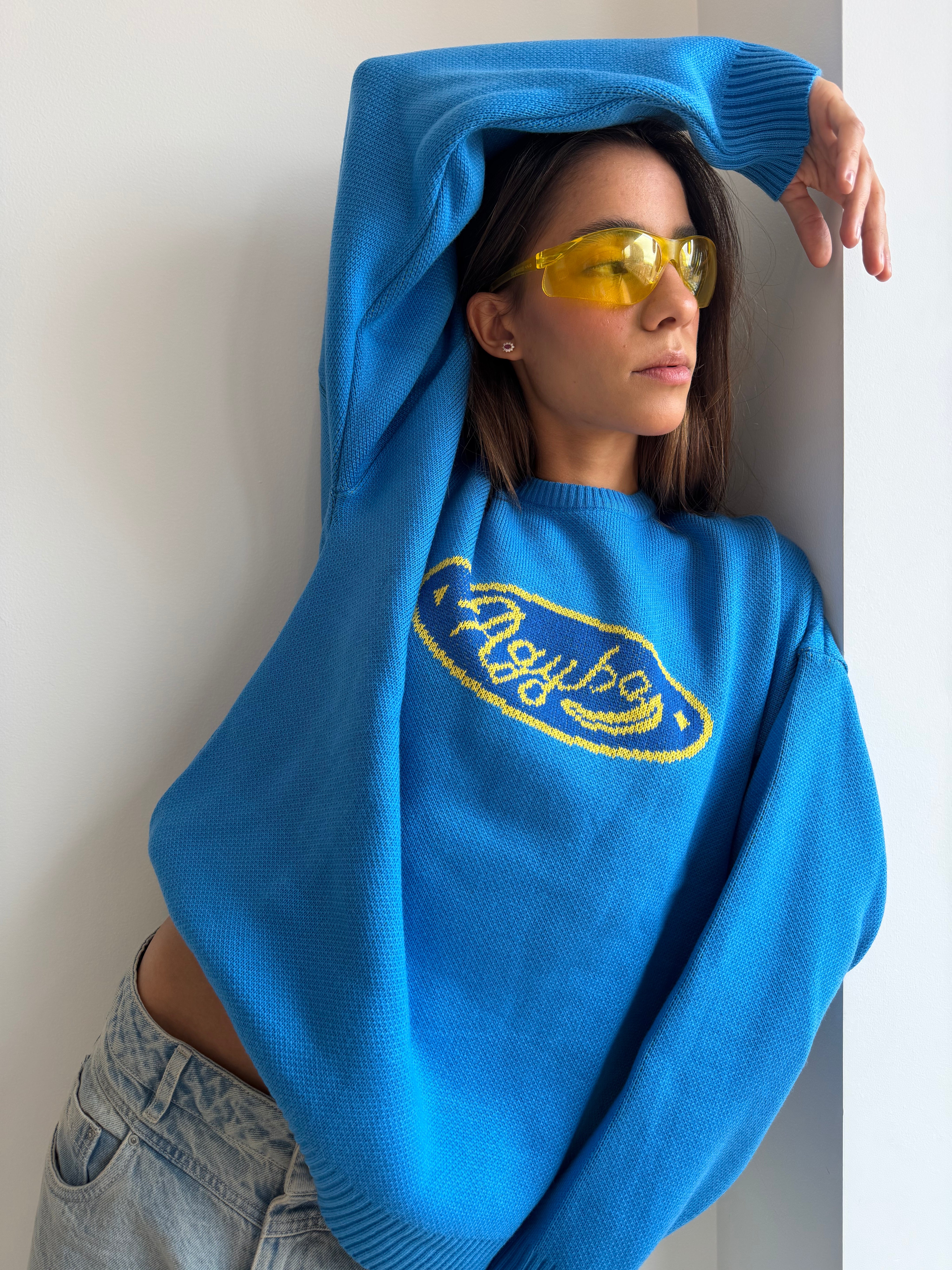 BLUE BANANA KNIT SWEATER