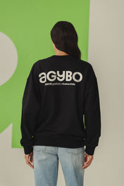 MONOGRAM CREWNECK - BLACK