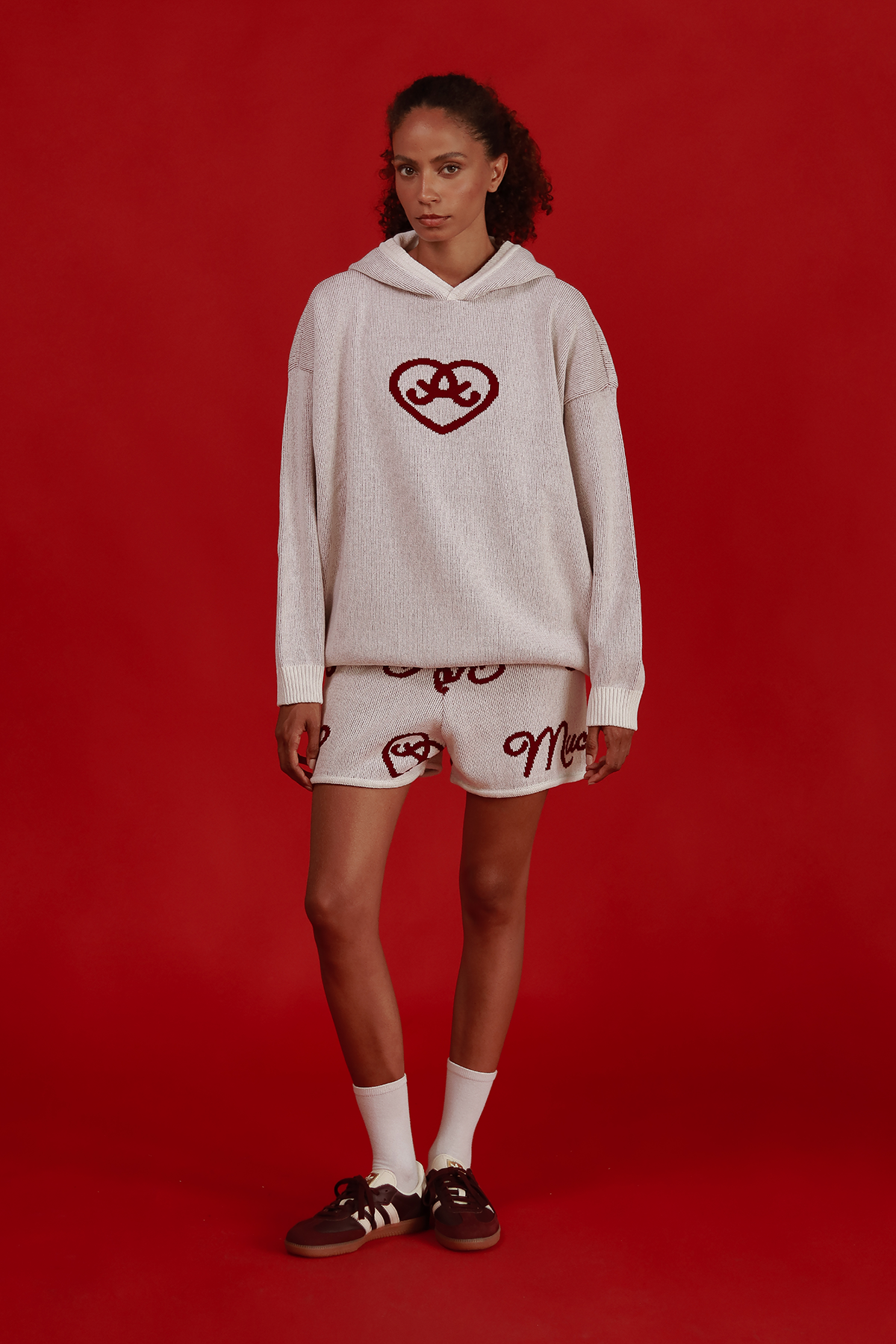 MUCHO AMOR KNIT HOODIE