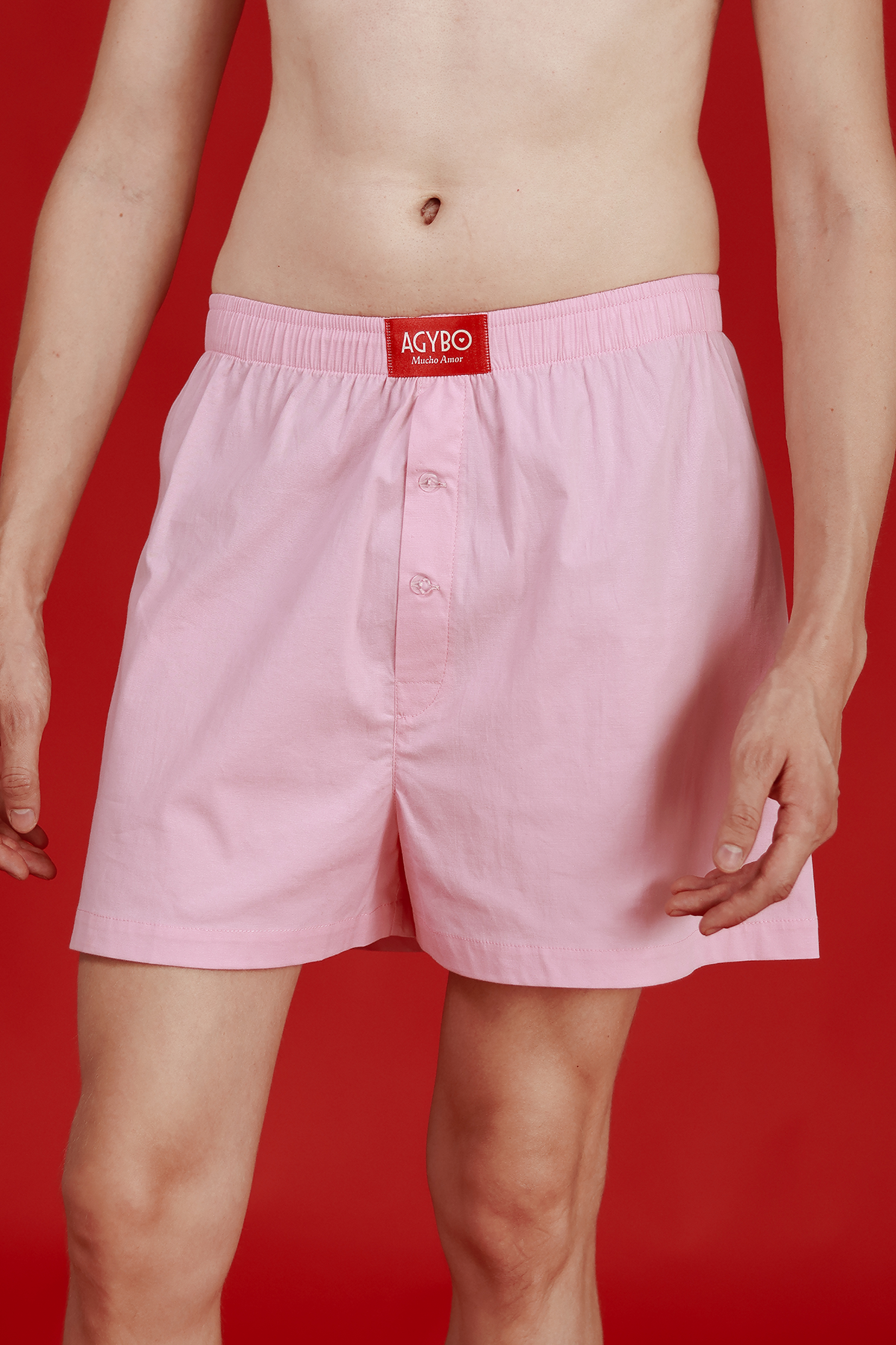 STRIPED BOXERS PINK