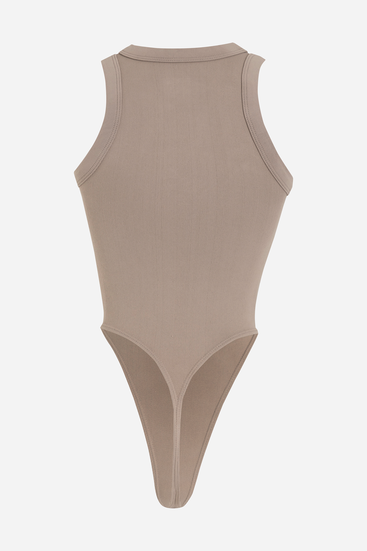 SMILEY RIB BODYSUIT GREY