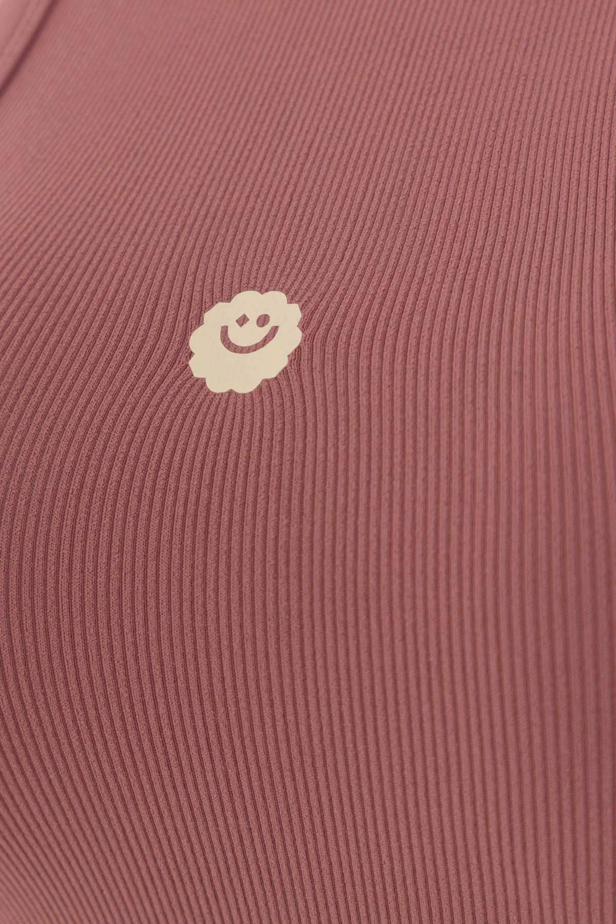 SMILEY RIB BODYSUIT PALO ROSA