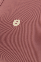 SMILEY RIB BODYSUIT PALO ROSA