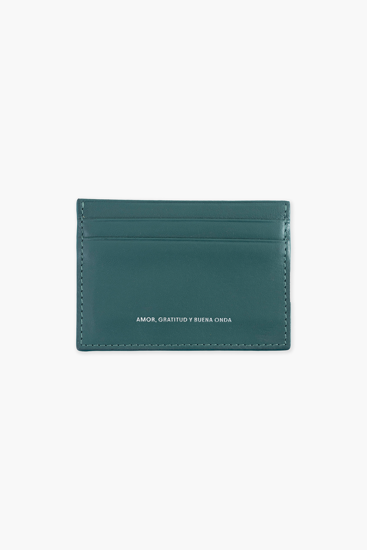 LEATHER CARDHOLDER TEAL