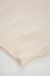 KNIT MONOGRAM SWEATER IVORY