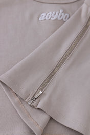 PIT CREW ZIPPER TANK BEIGE