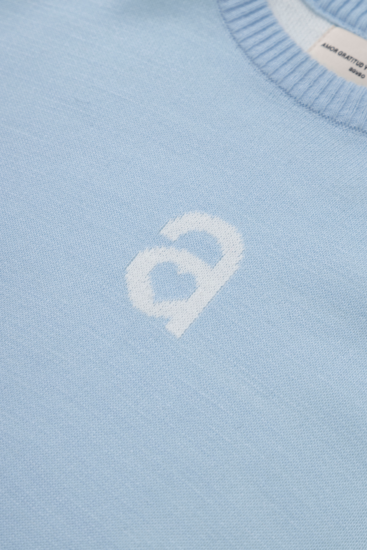 MONOGRAM SWEATER SKY BLUE