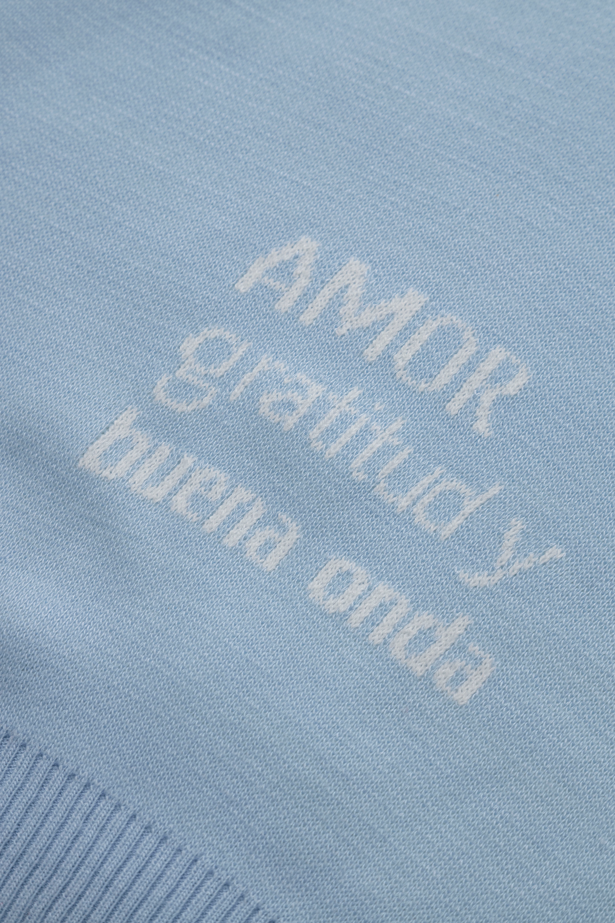 MONOGRAM SWEATER SKY BLUE