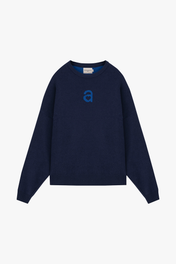 MONOGRAM SWEATER NAVY BLUE