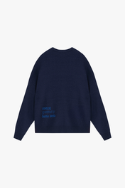 MONOGRAM SWEATER NAVY BLUE